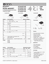 DataSheet IXTH52P10P pdf